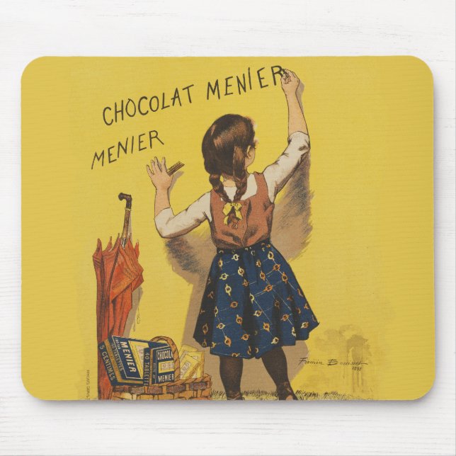 Chocolat Menier Little Girl Wall Mousepad (Vorne)