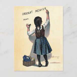 Chocolat Menier Little Girl Wall Postkarte