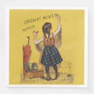 Chocolat Menier Little Girl Wall Serviette