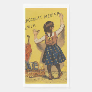 Chocolat Menier Little Girl Wall Serviette