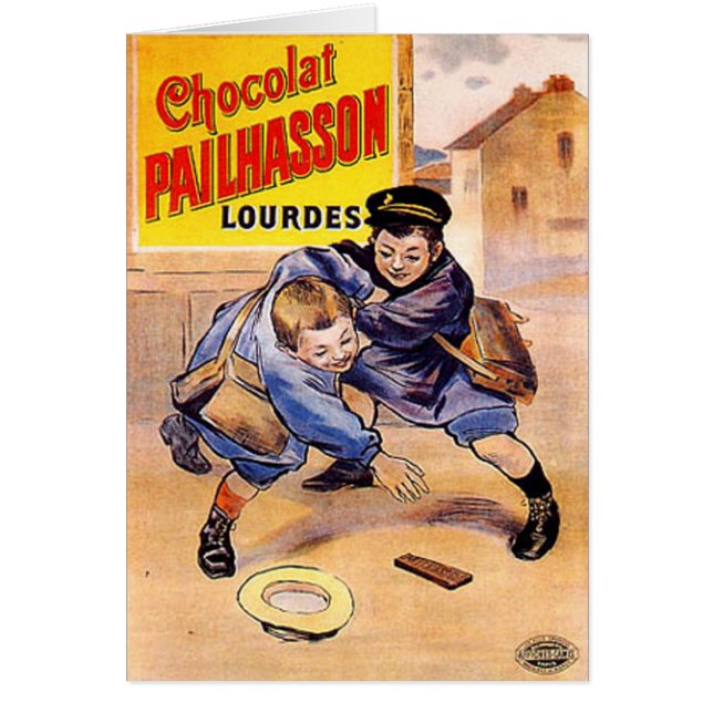 Chocolat Pailhasson Lourdes Vintage Ad (Vorne)