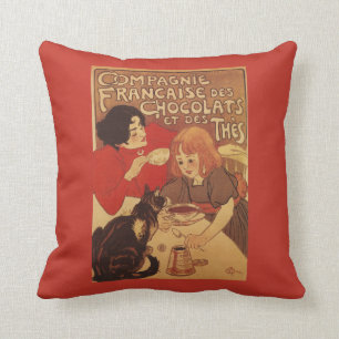 Chocolate and Tea Co Mutter und Tochter Kissen