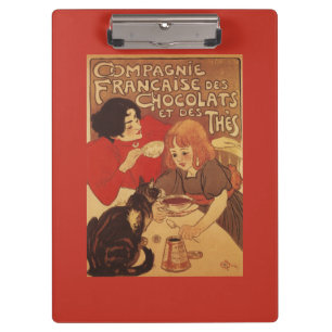 Chocolate and Tea Co Mutter und Tochter Klemmbrett