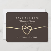 Chocolate Braunes Gold Herz Hochzeit