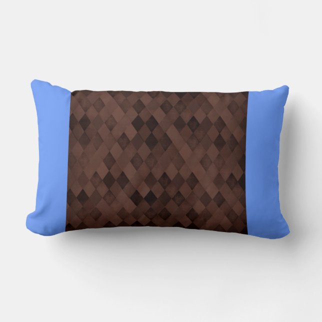 Chocolate Brown Diamonds Lendenkissen (Vorderseite)