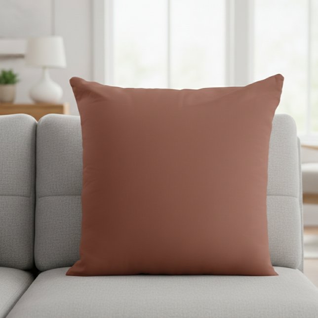 Chocolate Brown Square Decorative Pillow Kissen (Von Creator hochgeladen)