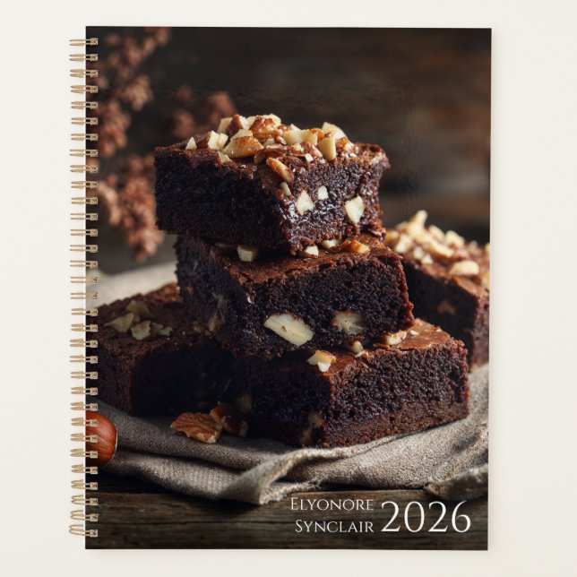 Chocolate Brownie Dessert 2026 Planer (Vorderseite)