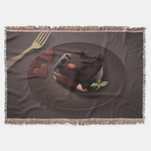 Chocolate Brownie Illustration Decke