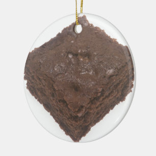 Chocolate Brownie Keramikornament