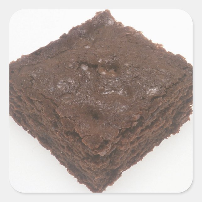 Chocolate Brownie Quadratischer Aufkleber (Vorderseite)