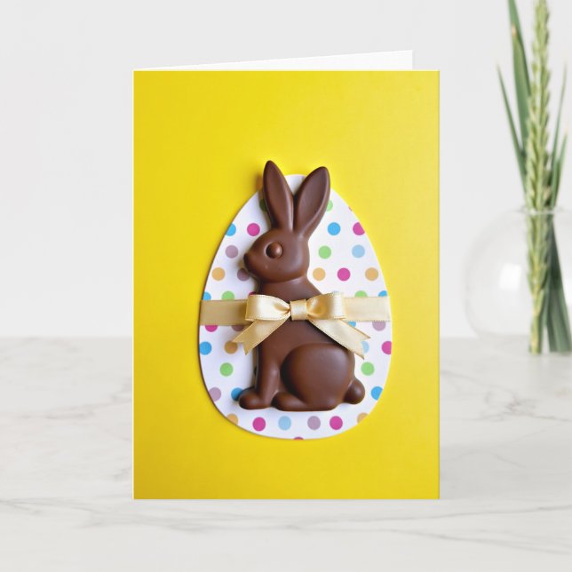 Chocolate Bunny Sweet Treat Card Karte (Vorderseite)