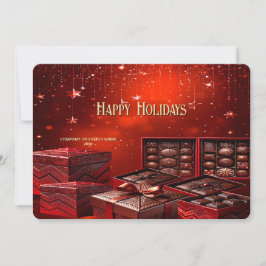 Chocolate Candy Christmas Holiday Card Feiertagskarte