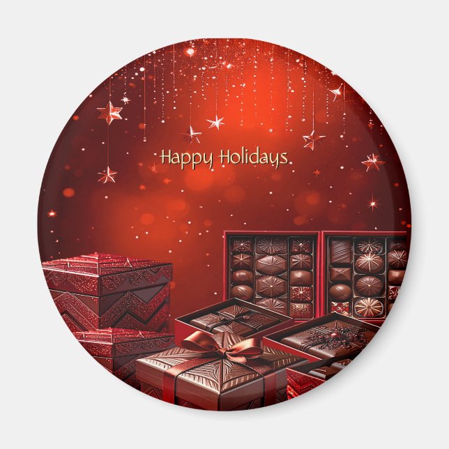 Chocolate Candy Holiday Magnet (Vorne)