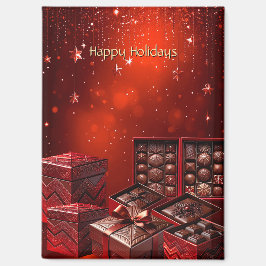Chocolate Candy Holiday Magnet