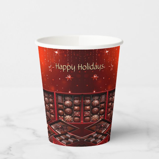 Chocolate Candy Holiday Paper Cups Pappbecher (Links)