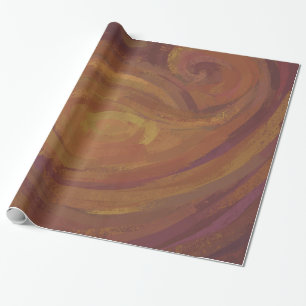Chocolate Carmel Swirl Geschenkpapier