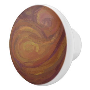 Chocolate Carmel Swirl Keramikknauf