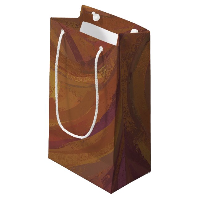 Chocolate Carmel Swirl Kleine Geschenktüte (Vorderseite Schrägansicht)