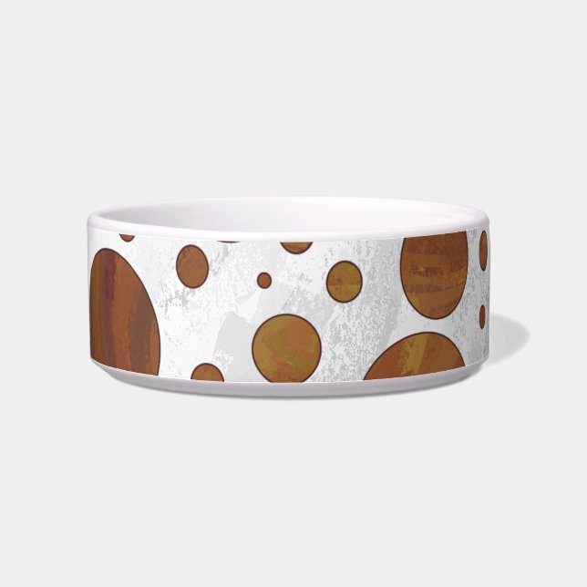 Chocolate Carmel Swirl Polka Dot Napf (Rechts)