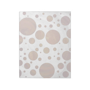 Chocolate Carmel Swirl Polka Dot Notizblock