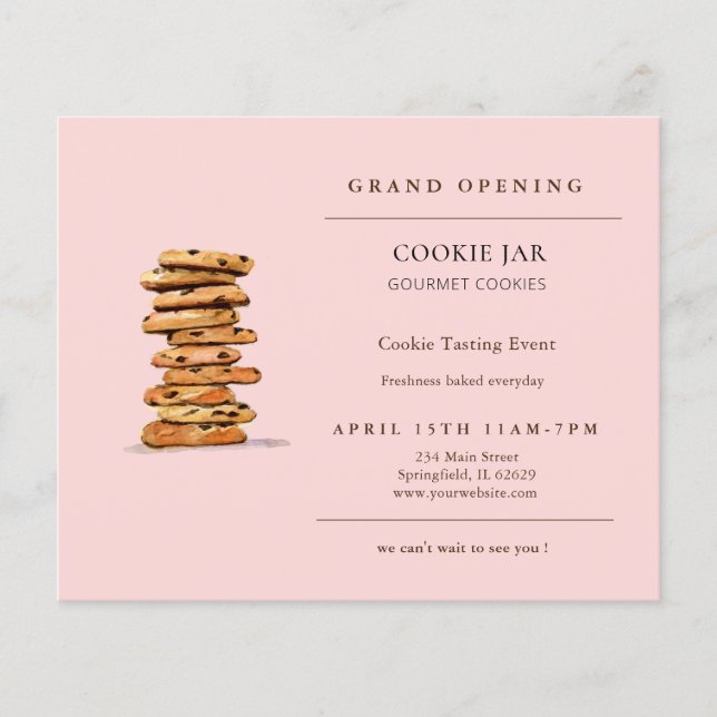 Chocolate Chip Bakery Grand Opening Flyer (Vorne)