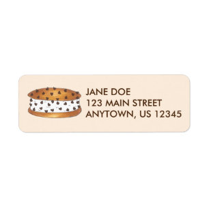 Chocolate Chip Cookie Ice Creme Sandwich Labels