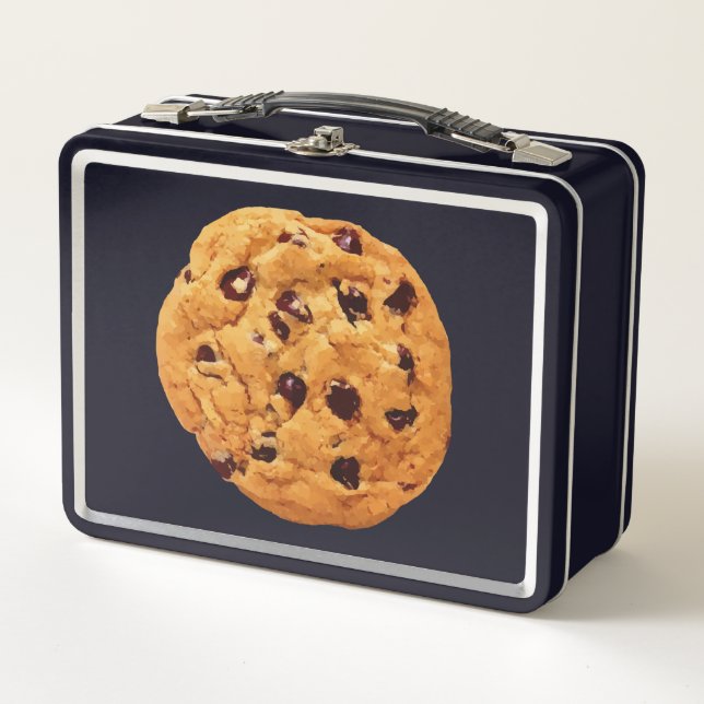 Chocolate Chip Cookie Image Metall Brotdose (Vorderseite)