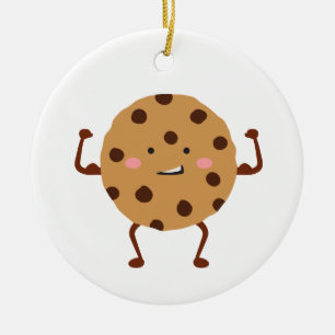 Chocolate Chip Cookie Keramik Ornament