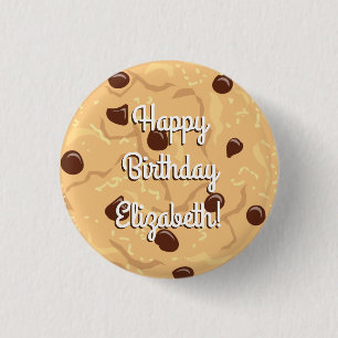 Chocolate Chip Cookie Kinder 1. Geburtstag Party R Button