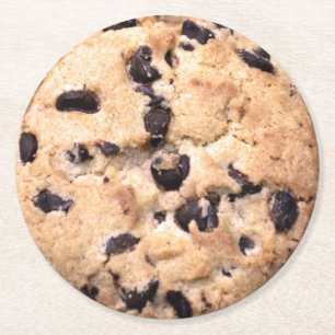 Chocolate Chip Cookie nah-up Runder Pappuntersetzer