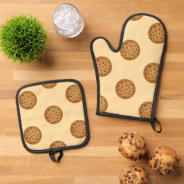 Chocolate Chip Cookie  Ofenhandschuh & Topflappen-Set