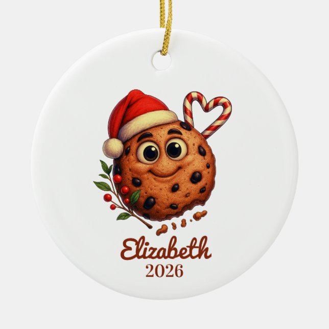 Chocolate Chip Cookie Ornament,Sweet Lovers Keramik Ornament (Vorne)