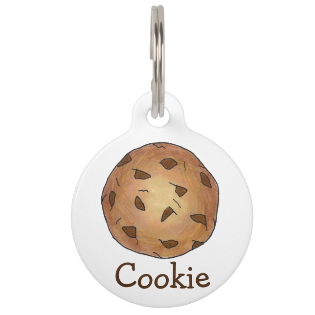 Chocolate Chip Cookie Personalisiert Backwaren Haustiermarke (Vorderseite)