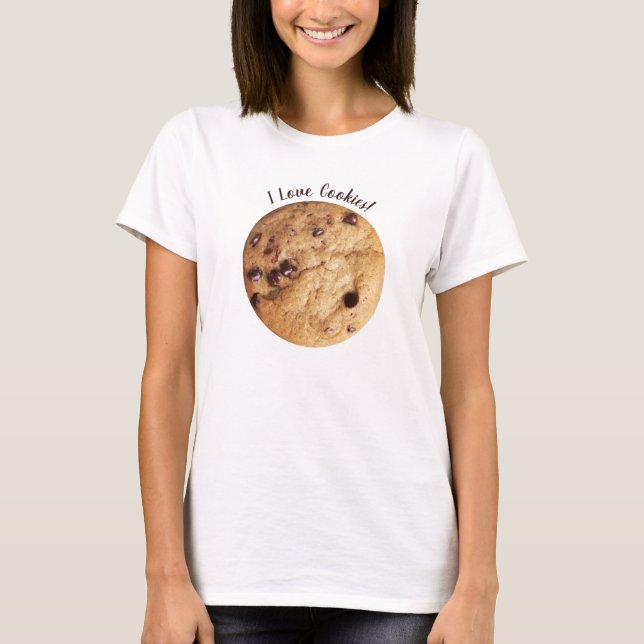 Chocolate Chip Cookie Personalisiert  T-Shirt (Vorderseite)