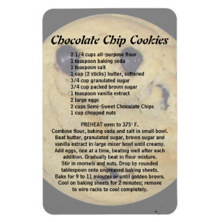 Chocolate Chip Cookie Rezept Magnet