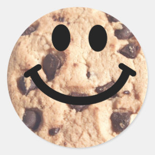 Chocolate Chip Cookie Runder Aufkleber