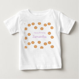 Chocolate-Chip-Cookies Geburtstag Baby T-shirt