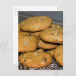 Chocolate Chip Cookies Lebensmittelfotografie Postkarte