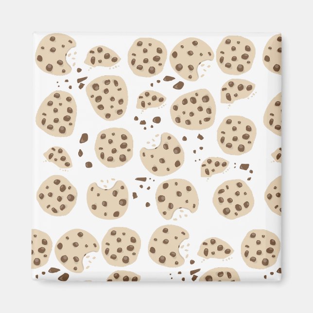 Chocolate Chip Cookies Pattern Magnet (Vorne)