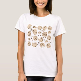 Chocolate Chip Cookies Pattern T-Shirt