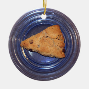 Chocolate Chunk Scone Keramik Ornament