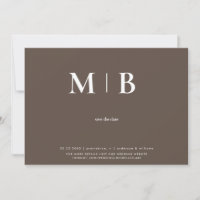 Chocolate Couple Foto Save the Date