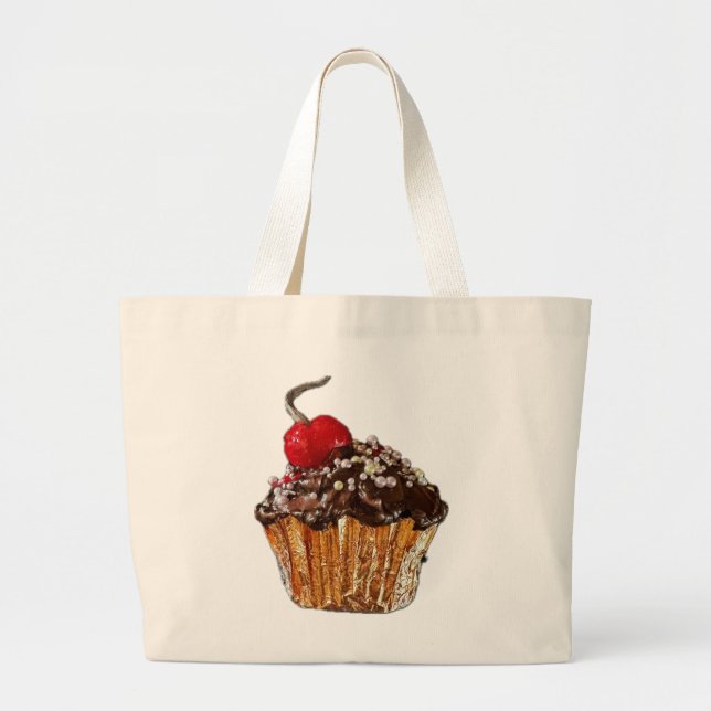 Chocolate cupcake Leinwand Tasche (Vorne)