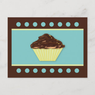 Chocolate Cupcake Recicard Postkarte