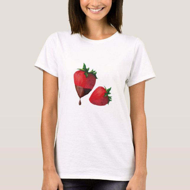 Chocolate Dipped Strawberries T - Shirt (Vorderseite)
