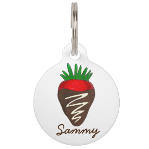 Chocolate Dipped Strawberry Personalisierter Feins Tiermarke
