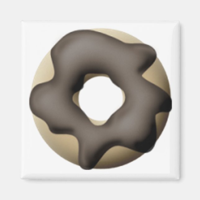 Chocolate Doughnut Magnet (Vorne)
