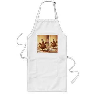 Chocolate-Feder-Bäcker – Whimsical Kitchen Lange Schürze