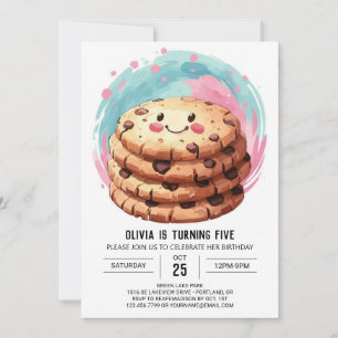 Chocolate Girly Online Cookies Geburtstag Einladung