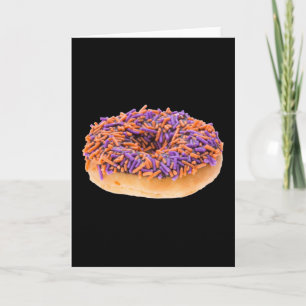 Chocolate Halloween Donut Karte